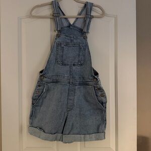 Light Blue Vintage Short Overalls Sz S